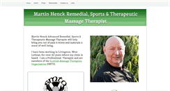 Desktop Screenshot of henckmassage.co.uk